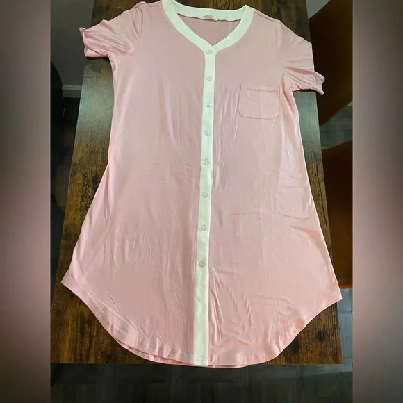 Ekouaer Nursing Sleepshirt Women Button-Front Nightshirt - Picture 7 of 15